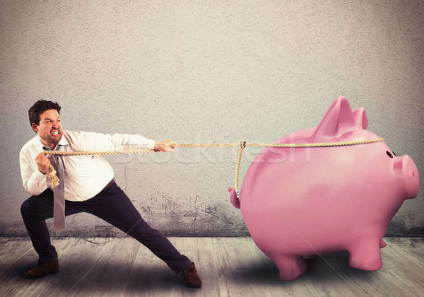 Preserve savings with fatigue Stock photo © alphaspirit