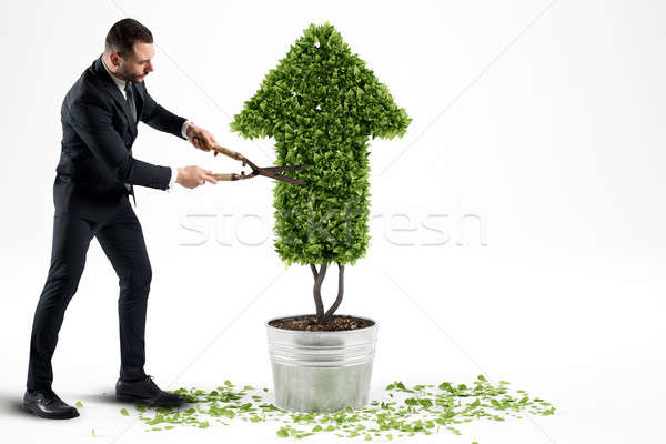 Growing the economy company . 3D Rendering Stock photo © alphaspirit