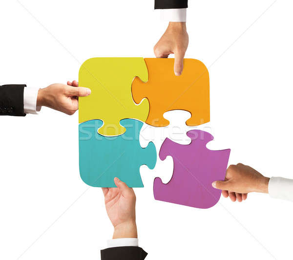 Team work for one goal Stock photo © alphaspirit