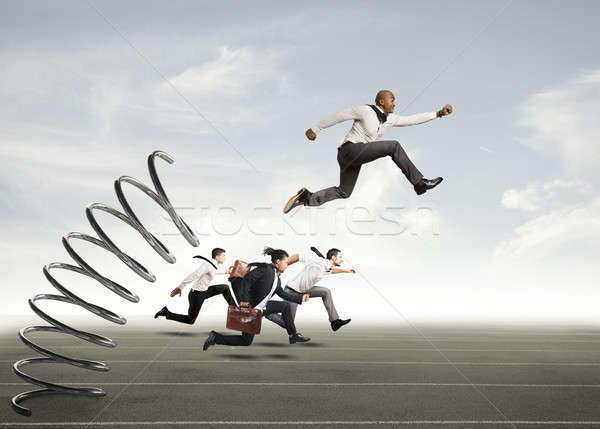 Overcome and achieve success Stock photo © alphaspirit