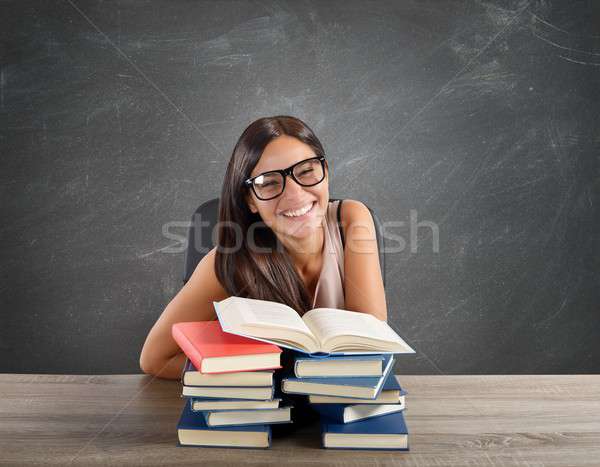 Smiling teacher Stock photo © alphaspirit