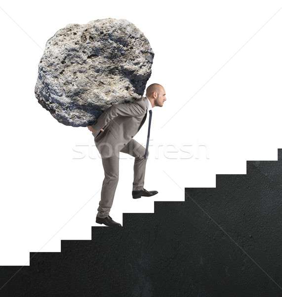 Difficult career and great effort Stock photo © alphaspirit