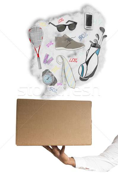 Shop online package Stock photo © alphaspirit