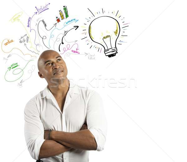 Businessman and creative business Stock photo © alphaspirit