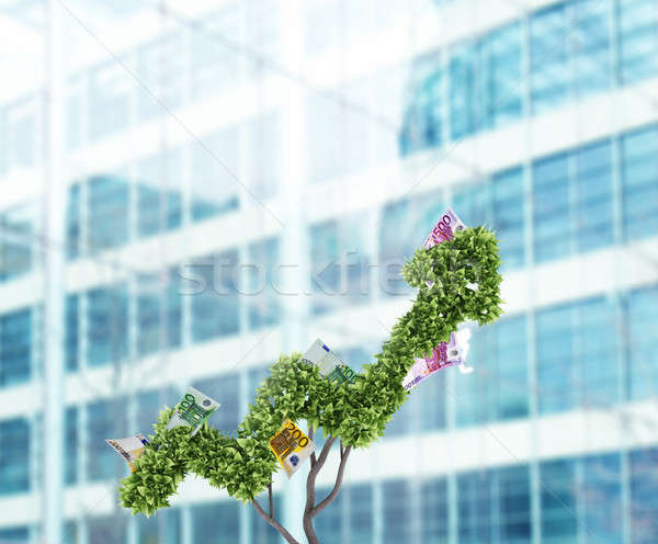 Денежное дерево роста улучшение 3D дерево Сток-фото © alphaspirit