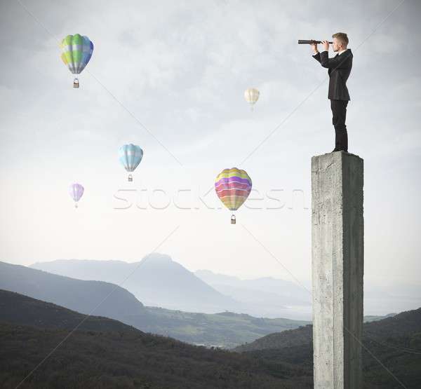 Foto d'archivio: Manager · nuovo · business · opportunità · montagna