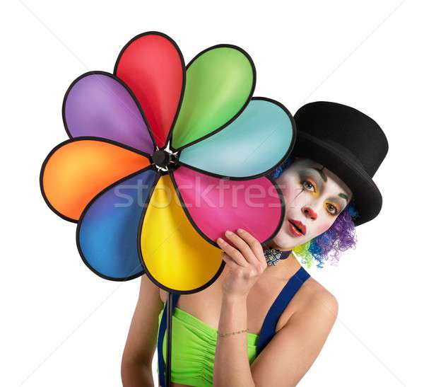 Stock photo: Clown with helix