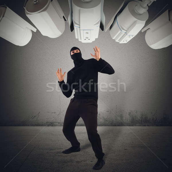 Thief caught red-handed Stock photo © alphaspirit