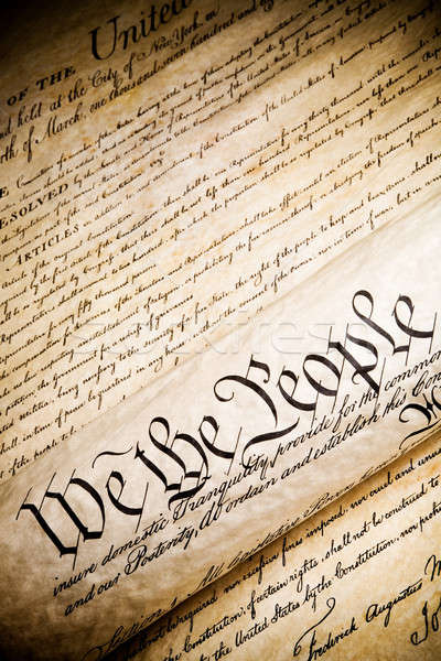 Mensen Verenigde Staten grondwet hoog contrast Stockfoto © alptraum