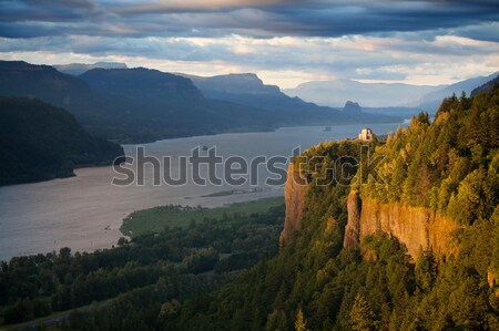 Oregon paisagem coroa ponto rio água Foto stock © alptraum