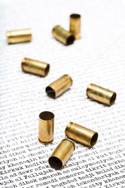 bullet shells over Iraq Stock photo © alptraum