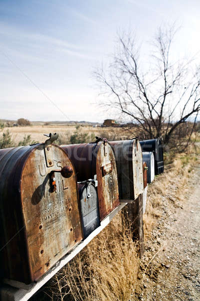 mailboxes in midwest usa Stock photo © alptraum