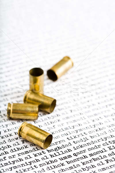 Bullet schelpen Irak oorlog geweld Stockfoto © alptraum