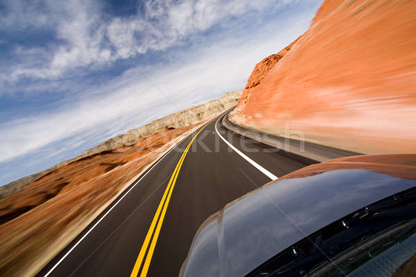 дисков каньон Вайоминг небе автомобилей Сток-фото © alptraum