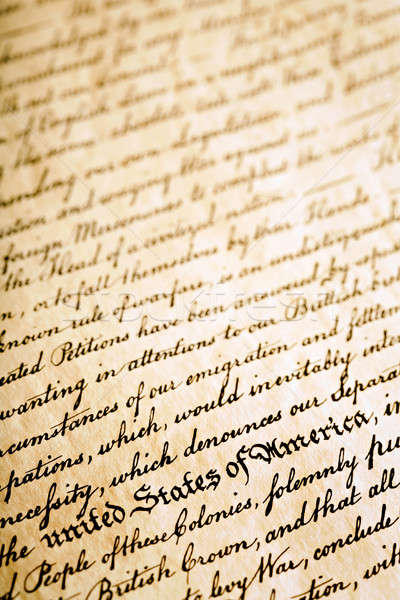 Dichiarazione Stati Uniti america primo piano macro libertà Foto d'archivio © alptraum