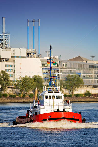 tug boat in port Stock photo © alptraum