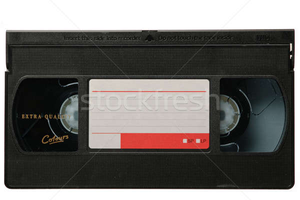 Foto d'archivio: Video · nastro · cassette · isolato · bianco · film