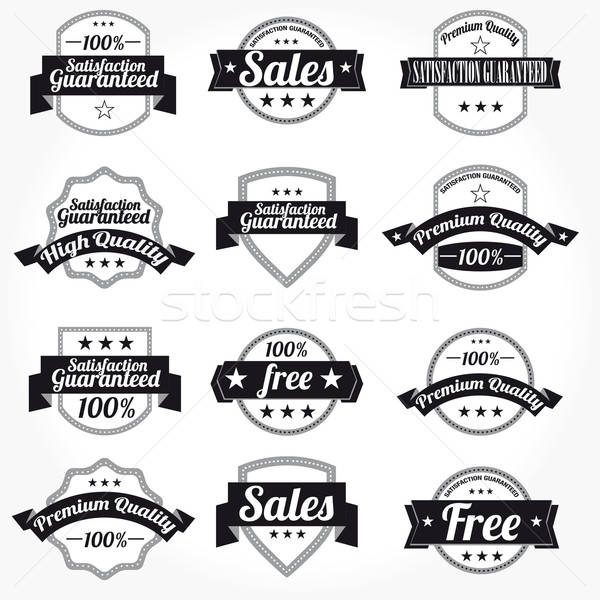 Stock photo: Sales New Premium Quality Labels vector set