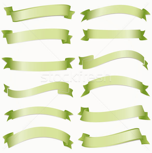 banner shields and ribbons. Vector elements for design. Stock photo © alvaroc