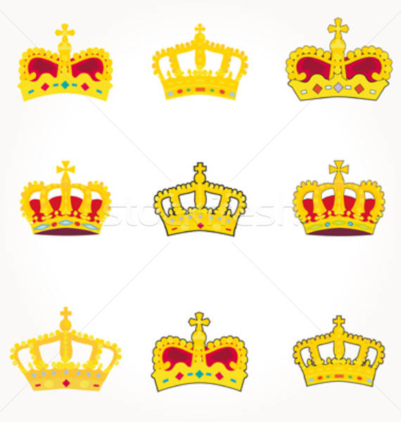 королевский вектора дизайна корона Hat Knight Сток-фото © alvaroc