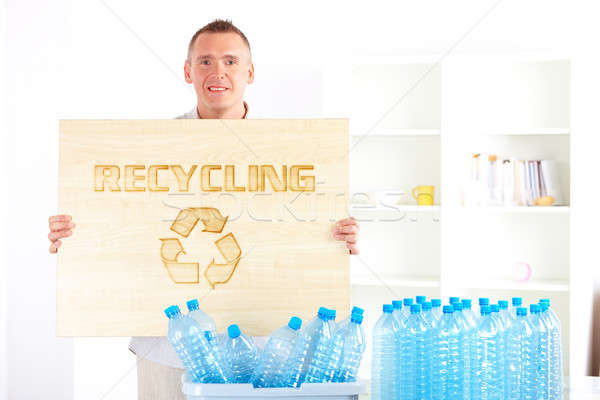 Recycling Man With Board Stock photo © Amaviael