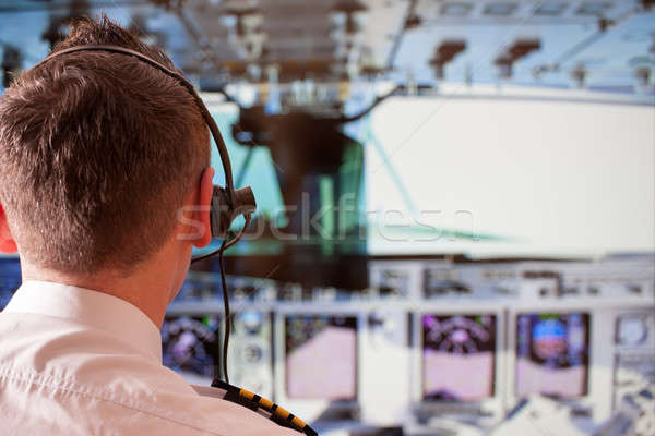Stock photo: Airline pilot 