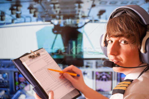 Airline pilot  Stock photo © Amaviael