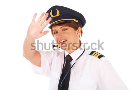 Happy flight crew Stock photo © Amaviael