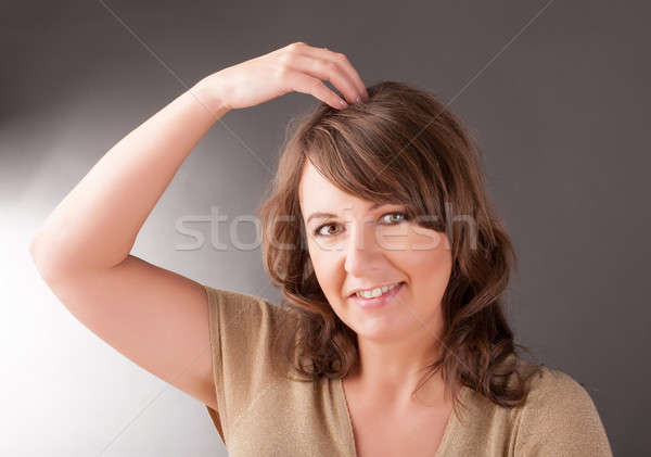 Femme haut tête point émotionnel [[stock_photo]] © Amaviael