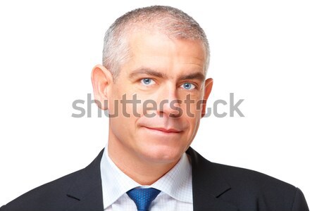 Retrato hombre de negocios cara sonriendo maduro aislado Foto stock © Amaviael