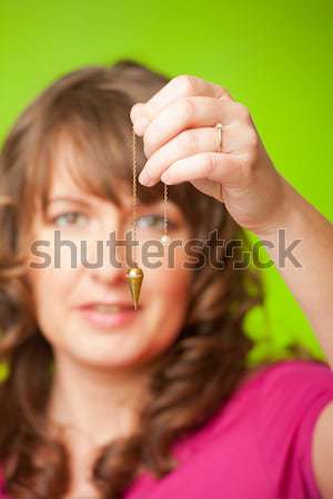Inga gyönyörű nő kéz szerszám fém idő Stock fotó © Amaviael