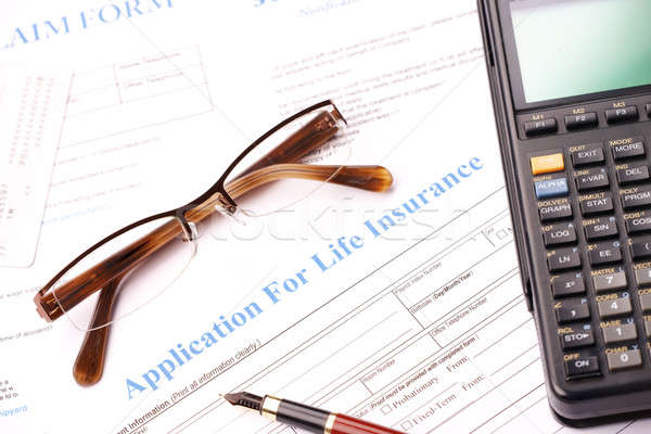 Life insurance application form Stock photo © Amaviael