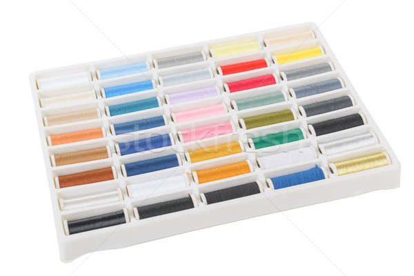 Varr élénk többszörös színek doboz izolált Stock fotó © Amaviael