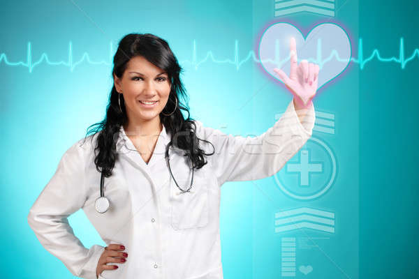 Medicină medic lucru futuristic interfata Imagine de stoc © Amaviael