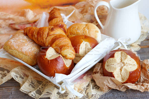 Pan como francés croissants italiano Foto stock © Amaviael