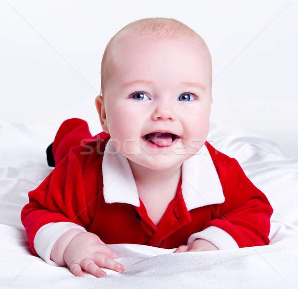 Adorable peu bébé fille visage [[stock_photo]] © amok