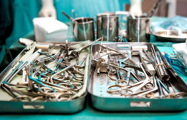 Surgical tools closeup Stock photo © amok