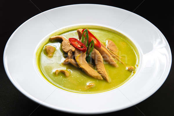 Chicken with green curry  Stock photo © amok