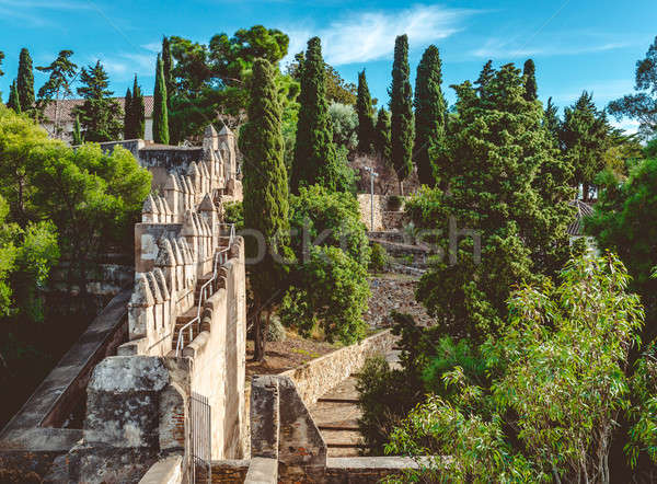 Gibralfaro fortress (Alcazaba de Malaga). Malaga city. Spain Stock photo © amok