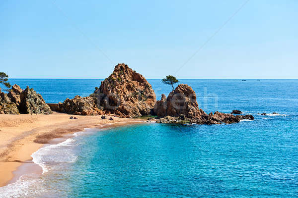 Mar Menuda Beach in Tossa de Mar. Costa Brava, Spain Stock photo © amok