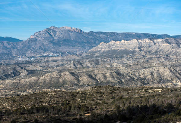 Mountain range in Alicante. Costa Blanca, Valencia. Spain Stock photo © amok