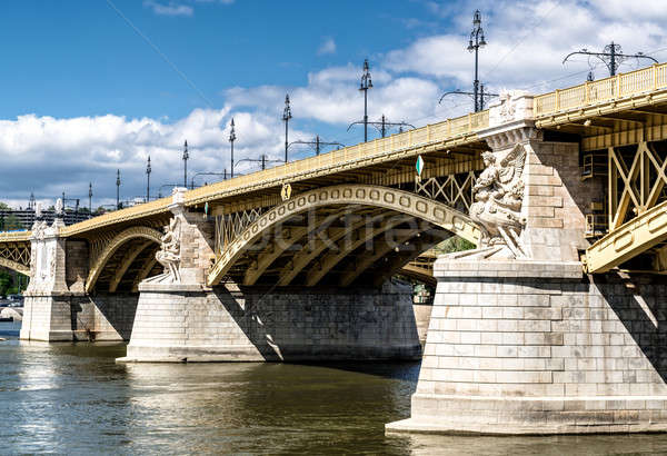 Margaret Bridge across the Danube river. Budapest, Hungary Stock photo © amok