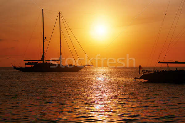 Sunset in Formentera. Balearic Islands. Spain Stock photo © amok