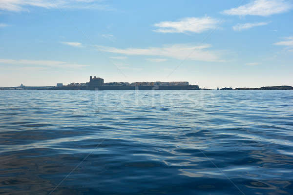 Island of Tabarca. Waterside view to the coast. Spain Stock photo © amok