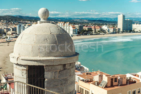 Malerische Ansicht Spanien Festung Gemeinschaft Stock foto © amok
