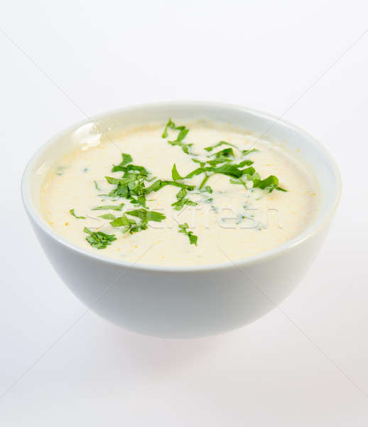 Schüssel Fischsuppe weiß Fisch Abendessen Essen Stock foto © amok