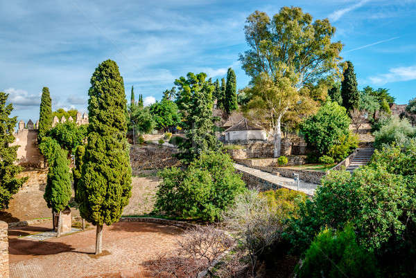 Gibralfaro fortress (Alcazaba de Malaga). Malaga city. Spain Stock photo © amok