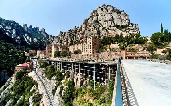 Espectacular montanas monasterio Barcelona España Foto stock © amok