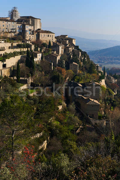 View to the Gordes village in France Stock photo © amok