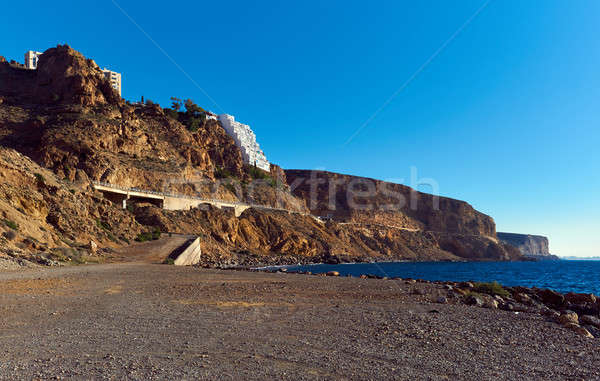 Rocky coastline of Almeria. Southern Spain Stock photo © amok